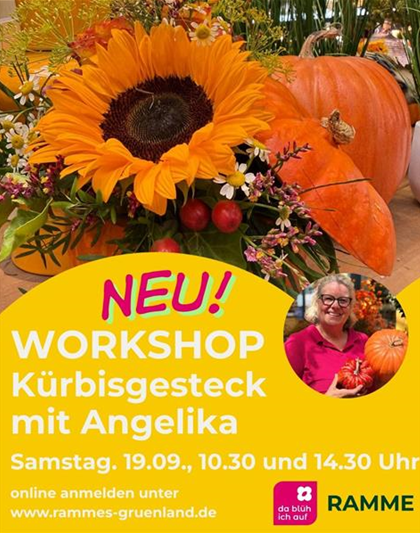 Workshop Kürbisgesteck am 19.9.